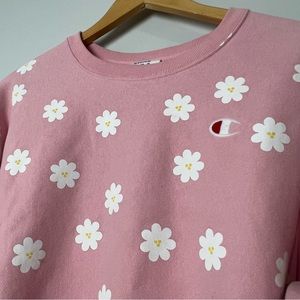 Champion Flower All Over Reverse Weave Sweatshirt